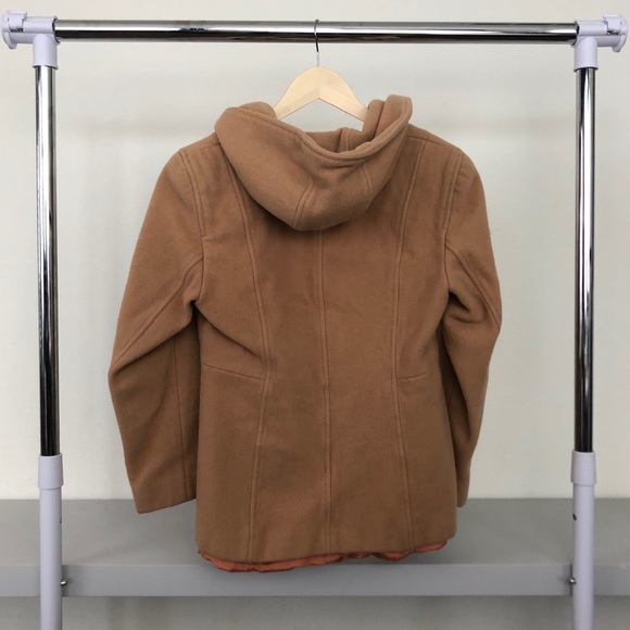 Anne Klein Tan Zip Up Hooded Coat Jacket - Picture 2 of 6